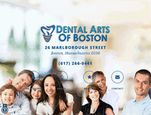 Tablet Screenshot of bostoncosmeticdentistma.com